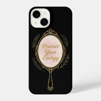 Funda Para iPhone 14 Protect Your Energy - Gold Vintage Mirror Iphone 