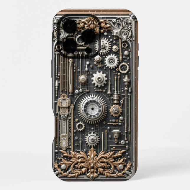 Funda Para iPhone Protector de Engranajes Steampunk para (Reverso )