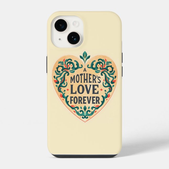 Funda Para iPhone Proteger con amor: iPhone de amor de una madre (Reverso )