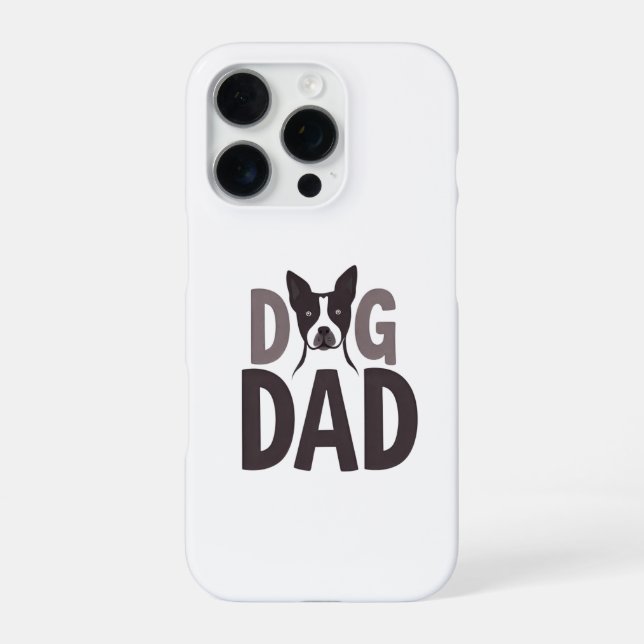 Funda Para iPhone Proud Dog Dad Apparel & Accessories (Reverso)