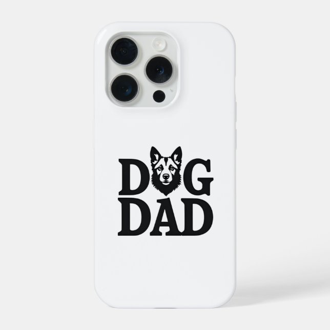 Funda Para iPhone Proud Dog Dad Apparel & Accessories (Reverso )