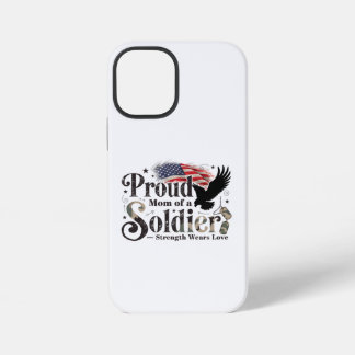 Funda Para iPhone 12 Mini Proud Military Mom Soldier Pride Art