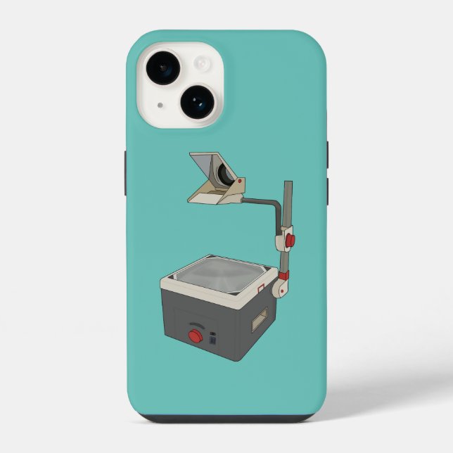 Funda Para iPhone Proyector superior OHP 80s 90s (Reverso )