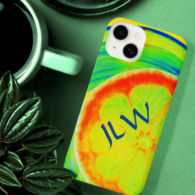 Funda Para iPhone Psicodelic Citrus Pop Art con Iniciales (Subido por el creador)