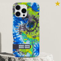 Psicodélico Colorido Tie Dye Nombre Personalizado