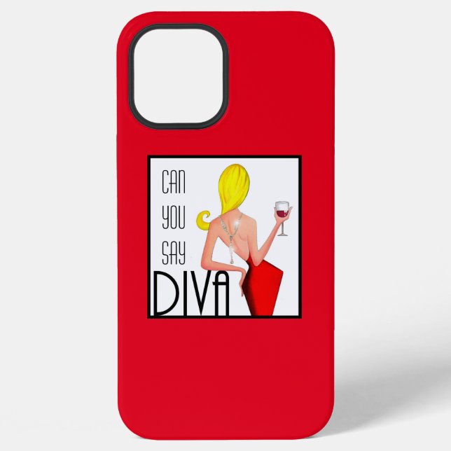 Funda Para iPhone “¿Puedes decir DIVA?” (Reverso )