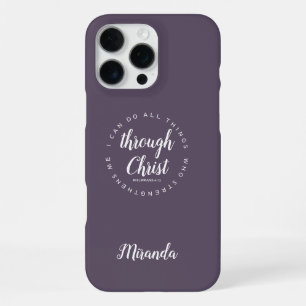 Funda Para iPhone 16 Pro Max Puedo hacer todas las cosas por medio de Cristo ci