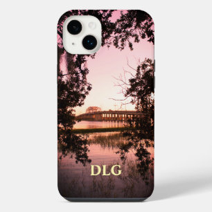 Funda Para iPhone 14 Plus Puente conmemorativo de Beaufort Woods al atardece