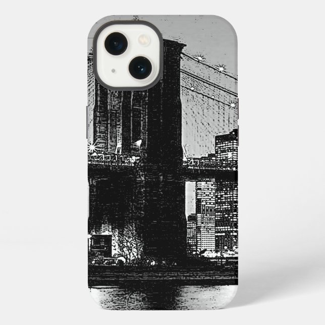 Funda Para iPhone Puente de Brooklyn Ciudad de Nueva York (Reverso )