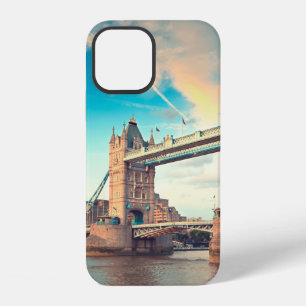 Funda Para iPhone 12 Puente de la torre al atardecer, Londonplace, lon