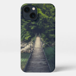 Puente suspensivo simple sobre el río Idrijca, Slo