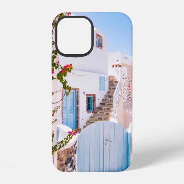 FUNDA PARA iPhone PUERTA AZUL CERRADA (Reverso )