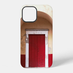 FUNDA PARA iPhone 12 PUERTA DE MADERA ROJA