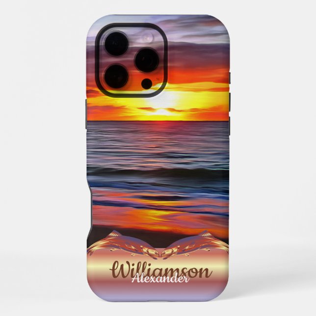 Funda Para iPhone Puerto Sunset 1739 (Reverso )