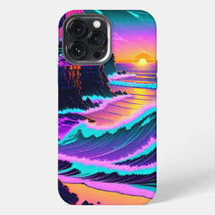 Funda Para iPhone 13 Pro Max Puesta de sol en la costa