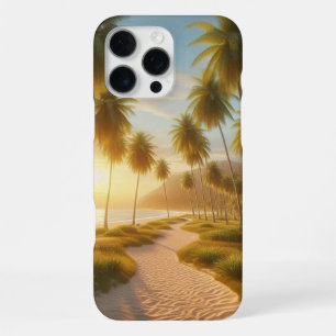 Funda Para iPhone 16 Pro Max Puesta de sol en la playa del Caribe/tropical/Hawa