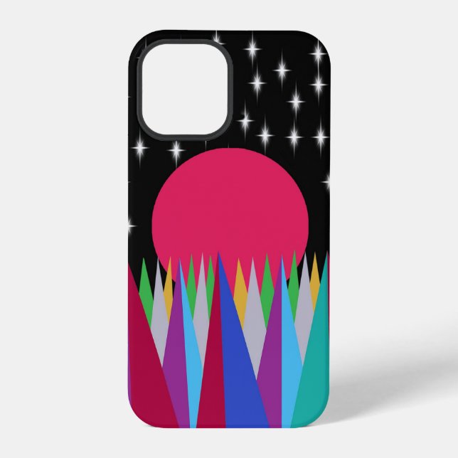 Funda Para iPhone Puesta de sol estrellada (Reverso )