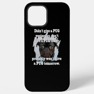 Funda Para iPhone 12 Pro Max Pug Dog Ayer Mañana