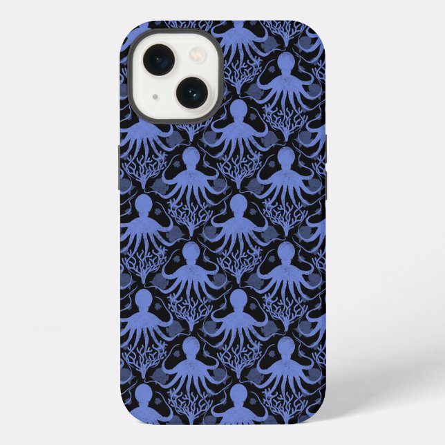 Funda Para iPhone Pulpo (fondo oscuro) (Reverso )