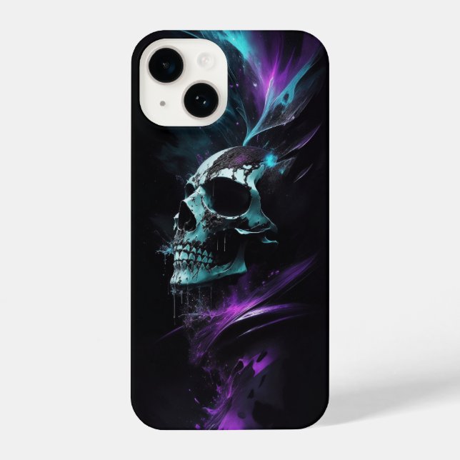 Funda Para iPhone Punk esqueleto esqueleto diseño artístico de cabez (Reverso )