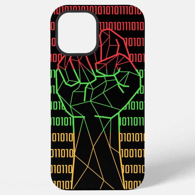Funda Para iPhone Puño del Poder Negro de BLM para Geeks (Reverso )