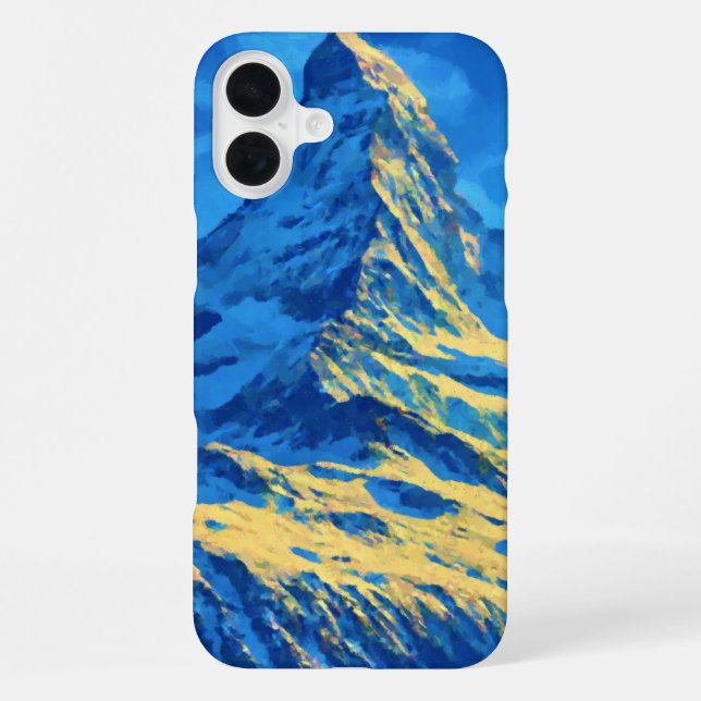 Funda Para iPhone Punto alpino icónico de Matterhorn (Reverso )