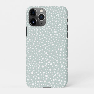 Funda Para iPhone 11Pro Punto blanco pintado moderno
