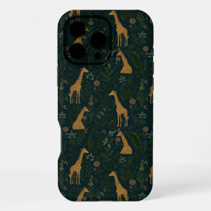 Funda Para iPhone 16 Pro Max Punto de Encuentro de Jirafas Tropicales