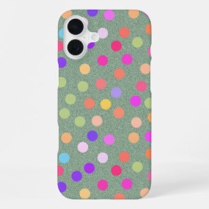 Funda Para iPhone 16 Plus Punto de poka de colores