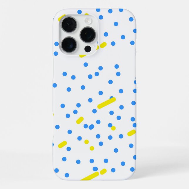 Funda Para iPhone Puntos azules (Reverso )
