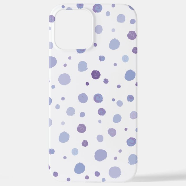 Funda Para iPhone puntos de polka pintados a mano (Reverso )
