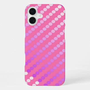 Funda Para iPhone 16 Plus Puntos de raso - rosa y orquídea