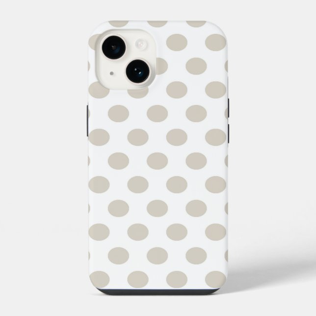 Funda Para iPhone Puntos modernos de la polca (Reverso )