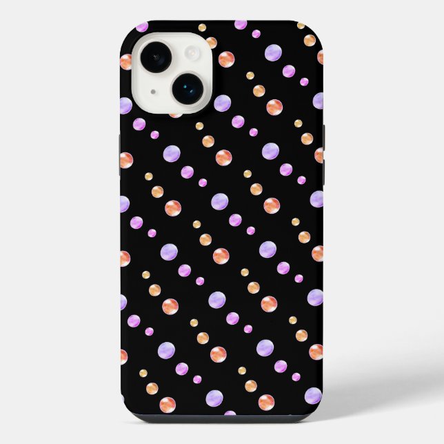 Funda Para iPhone Puntos Multicolores Elegantes (Reverso)