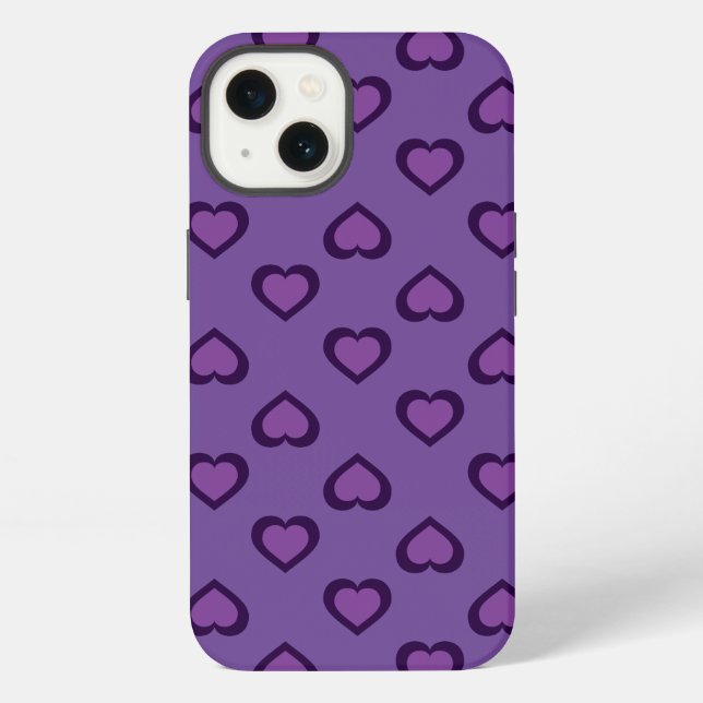 Funda para iPhone Purple Hearts Case-Mate (Reverso )