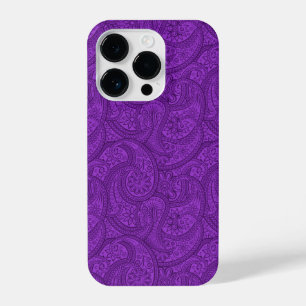 Funda Para iPhone 14 Pro Purple Paisley