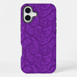 Funda Para iPhone 16 Plus Purple Paisley
