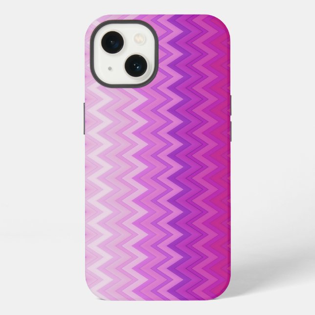 Funda Para iPhone Purple Vertical Chevron (Reverso )