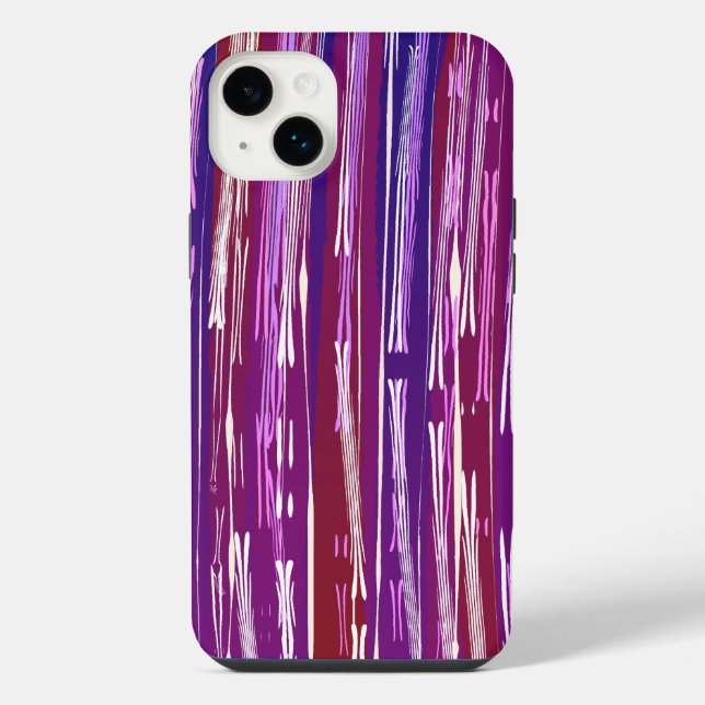 Funda Para iPhone Púrpura abstraído (Reverso)