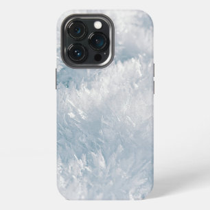 Funda Para iPhone 13 Pro Purpurina Blanca con Patrón de Copos de Nieve