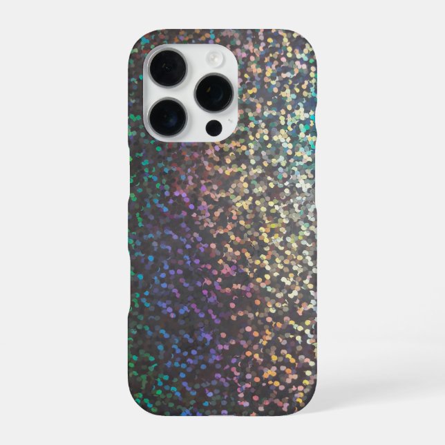 Funda Para iPhone Purpurina bokeh sparkke print (Reverso)