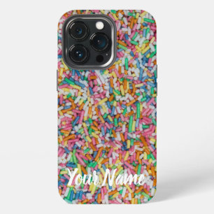 Funda Para iPhone 13 Pro Purpurina de azúcar fondo colorido regalo