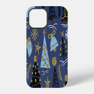 Funda Para iPhone 12 Purpurina de navidades: Patrón de época