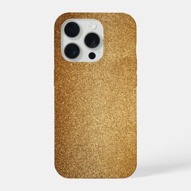 Funda Para iPhone Purpurina dorada  (Reverso )
