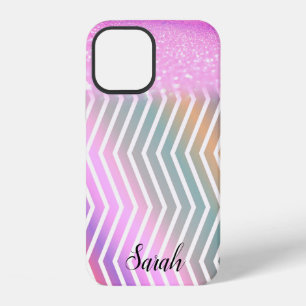 Funda Para iPhone 12 Purpurina morada genial y moderna