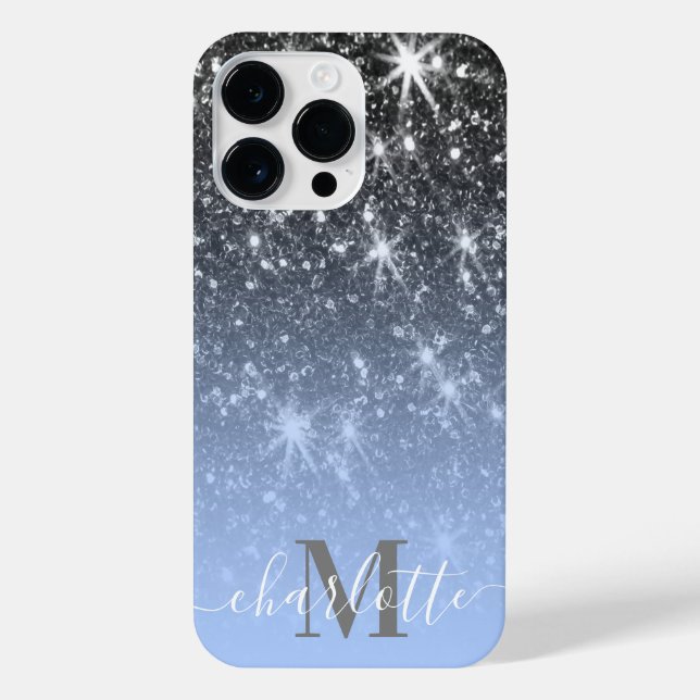 Funda Para iPhone Purpurina plateado (Reverso)