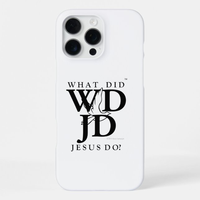 Funda Para iPhone ¿Qué hizo Jesús? (Reverso )