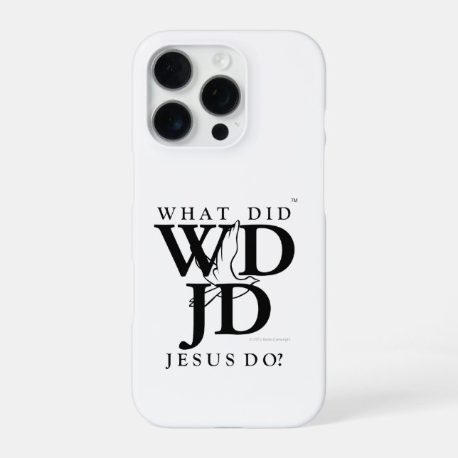 Funda Para iPhone ¿Qué hizo Jesús? (Reverso)