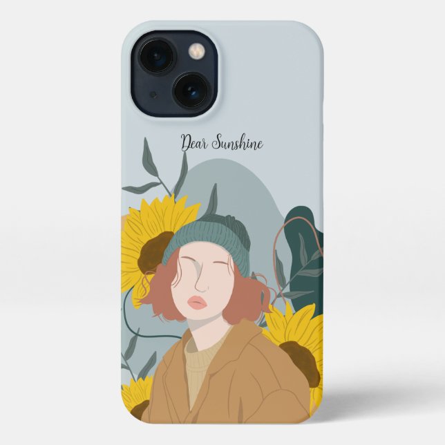 Funda Para iPhone Querido chica de la luz del sol (Reverso )