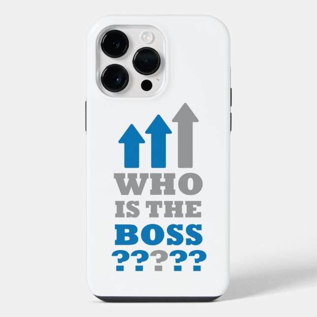 Funda Para iPhone ¿Quién es el jefe? (Reverso )